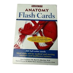 Anatomy Flash Cards - Red and White